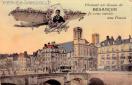 Carte postale ancienne - Planant au dessus de BESANÇON - Je vous envoie une Pens...