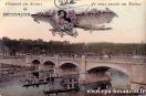 Carte postale ancienne - Planant au dessus de BESANÇON je vous envoie un Baiser
