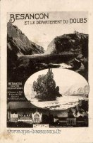 Carte postale ancienne - BESANÇON ET LE DÉPARTEMENT DU DOUBS - BESANÇON CENTRE D...