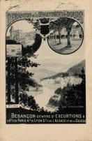 Carte postale ancienne - BESANÇON ET LE DÉPARTEMENT DU DOUBS - BESANÇON CENTRE D...