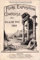 Carte postale ancienne - FOIRE EXPOSITION COMTOISE DU 24 AU 29 MAI 1923 - SOUVEN...