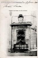 Carte postale ancienne - Besançon - Fontaine des Dames, rue des Archives