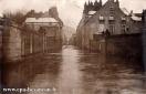 Carte postale ancienne - Besançon - Rue Charles Nodier - Inondations de Janvier ...