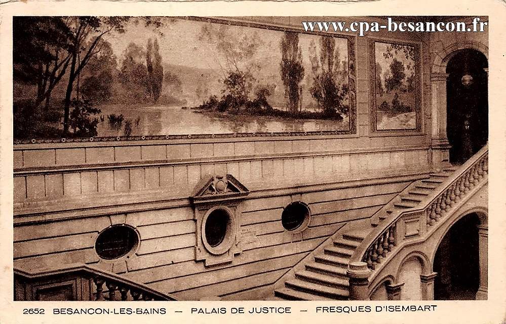 2652 BESANÇON-LES-BAINS - PALAIS DE JUSTICE - FRESQUES D'ISEMBART