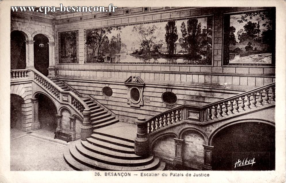 Besançon escalier du palais de justice