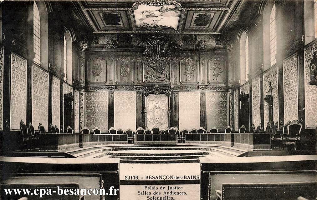 20176. - BESANÇON-les-BAINS - Palais de Justice - Salles des Audiences Solennelles.