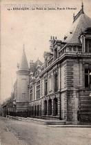 Carte postale ancienne - 14 - BESANÇON - Le Palais de Justice, Rue de l'Arsenal