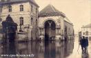Carte postale ancienne - Inondations des 20-21 Janvier 1910 - BESANÇON - Temple ...
