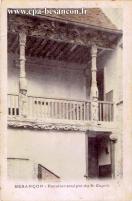 Carte postale ancienne - BESANÇON - Escalier sculpté du St-Esprit