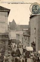 Carte postale ancienne - 706 - BESANÇON - Le Marché Place Paris