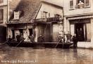 Carte postale ancienne - Besançon - Rue Gustave Courbet - Inondations Janvier 19...