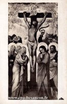 Carte postale ancienne - 3 Musée de Besançon. - Le Christ en Croix.