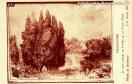 Carte postale ancienne - FRAGONARD - LE BEAU GROUPE DE CYPRÈS DE LA VILLA D'ESTE...
