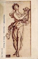 Carte postale ancienne Besançon - J.-E. Bulloz - FRAGONARD - TERPSICHORE - MUSÉE DE BESANÇON