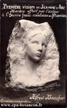 Carte postale ancienne - PREMIÈRE VISION DE JEANNE D'ARC - Marbre offert par l'a...
