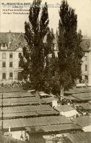 Carte postale ancienne - 68. - BESANÇON-les-BAINS - Le Marché de la Place de la ...