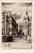 Carte postale ancienne - BESANÇON-LES-BAINS - Porte Noire &amp; Cathédrale