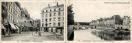 Carte postale ancienne Besançon - Frossard - 19. BESANÇON. - Quai Vauban et Pont Battant. & 20. - BESANÇON. - Place Bacchus.