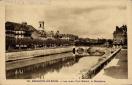 Carte postale ancienne - 106. BESANÇON-LES-BAINS. - Les quais, Pont Battant, la ...
