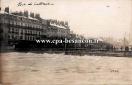 Carte postale ancienne - BESANÇON - Pont de Battant - Inondations de 1910
