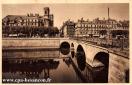 Carte postale ancienne - 875 BESANÇON (Doubs) Le Doubs au pont de Battant.