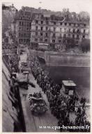 Carte postale ancienne - Libération de Besançon - les premiers américains sur le...