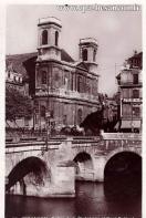 Carte postale ancienne - 23 - BESANÇON - Eglise de la Madeleine et Pont Battant