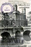 Carte postale ancienne - Besançon Historique (M. D.) - 67. - Le Pont de Battant ...