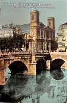 Carte postale ancienne - 20032. - BESANÇON-les-BAINS - Pont de Battant et Église...
