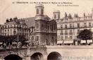 Carte postale ancienne Besançon - Docks Franc-Comtois - 23 - BESANÇON - Le Pont de Battant et l'Eglise de la Madeleine