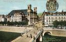 Carte postale ancienne - 2937.BESANÇON. Place Jouffroy &amp; Pont de Battant.