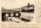 Carte postale ancienne Besançon - J. B. - BESANÇON. - Les quais,Pont de Battant