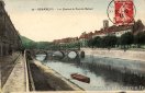 Besançon les quais et le pont de battant