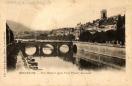 Carte postale ancienne Besançon - R. Chapuis - BESANÇON. - Pont Battant. Quai Vieil-Picard. Rosemont
