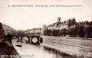 Carte postale ancienne - 8. - BESANÇON-les-BAINS. - Pont Battant - Quai de Stras...