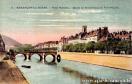 Carte postale ancienne - 8. - BESANÇON-les-BAINS. - Pont Battant. - Quais de Str...