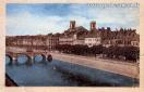 Carte postale ancienne - BESANÇON-les-BAINS (Doubs) - Pont Battant - Quais de St...