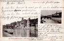 Carte postale ancienne Besançon - Delagrange et Magnus - Le Vieux Besançon - Les Quais - Les Quais Actuels
