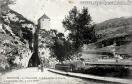Carte postale ancienne Besançon - L. F. et V. - BESANÇON. - La Porte taillée - A droite, le Fort de Brégille