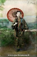 Carte postale ancienne - BESANÇON - Portrait d'enfant vêtu à la chinoise