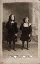 Carte postale ancienne Besançon - Allikhan - BESANÇON - Jeanne Longchamp à droite et Alice sa soeur... filles de Longchamp Louise.