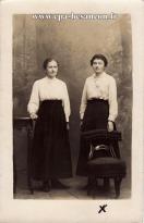 Carte postale ancienne - BESANÇON - Deux jeunes femmes - Berthe et Cécile