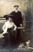 Carte postale ancienne - BESANÇON - Jeune couple