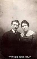 Carte postale ancienne - BESANÇON - Portrait d'un couple