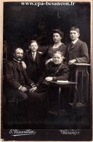 Carte postale ancienne - BESANÇON - Portrait d'une famille