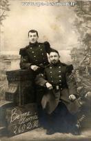Carte postale ancienne - BESANÇON - Portrait de deux soldats du 60e régiment - B...