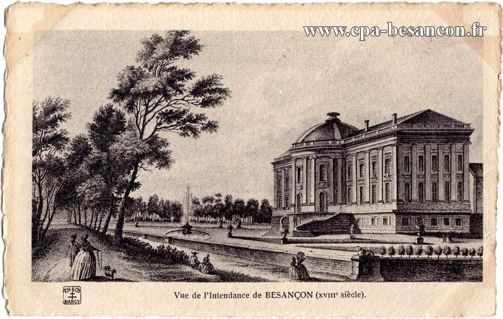 Vue de l'Intendance de BESANÇON (XVIIIe siècle).