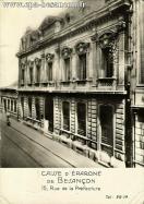 Carte postale ancienne - CAISSE D’ÉPARGNE DE BESANÇON - 15, Rue de la Préfecture...