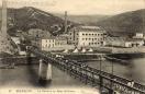 Carte postale ancienne - 21 BESANÇON. - La Soierie et les Bains Militaires.