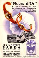 Carte postale ancienne - "Noces d'Or" - Les Montres SARDA